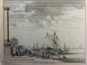 Toscana; Livorno, Palazzo del G. Duca in Livorno.incisione In Rame 1724 - Picture 1 of 6