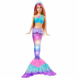 Barbie Malibu Luce Magica Sirena Bambola - Foto 1 di 1