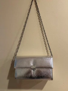 Vintage 1960's Marle Silver Purse With Jeweled Clasp - Picture 1 of 8
