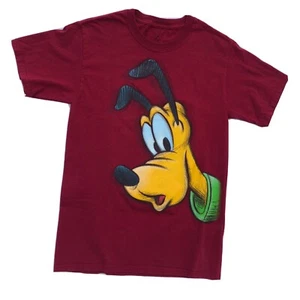 Disneyland Unisex “Pluto” GRAPHIC T-SHIRT SIZE Small Color Red 100% Cotton - Picture 1 of 10