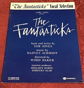 Vintage Music Book The Fantasticks Vocal Selection 1960 Tom Jones - Picture 1 of 2