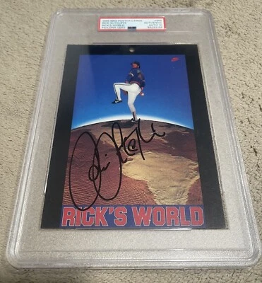 Rick Sutcliffe Signed 5x7 Nike Poster RICK’S WORLD Chicago Cubs #40 PSA AUTO 10! - Image 1 of 4