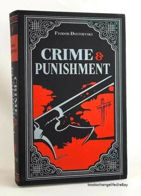 CRIME AND PUNISHMENT by Fyodor Dostoevsky Constance Garnett Faux Leather NEW