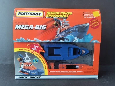 1997 Matchbox Mega-Rig Rescue Squad Speedboat - Image 1 of 4