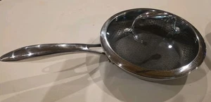 HEXCLAD Hybrid Non-Stick Fry Pan 8-Inch Cookware Stay-Cool Handle W/ Lid - Picture 1 of 4
