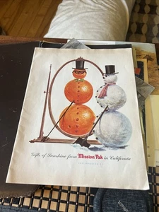 Rare Vintage Mission Pak Christmas Catalog Fruit Nut Date Gifts California - Picture 1 of 14