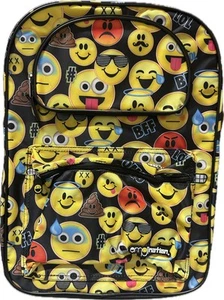 Large Backpack - Emoji - Icon Face Pattern 16” - Picture 1 of 2