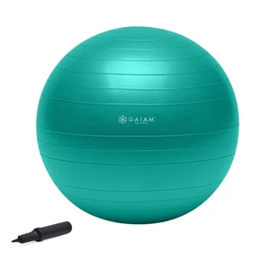 Gaiam Total Body Exercise Balance Stability Yoga Ball, Anti-Burst with Air Pump - Picture 1 of 4