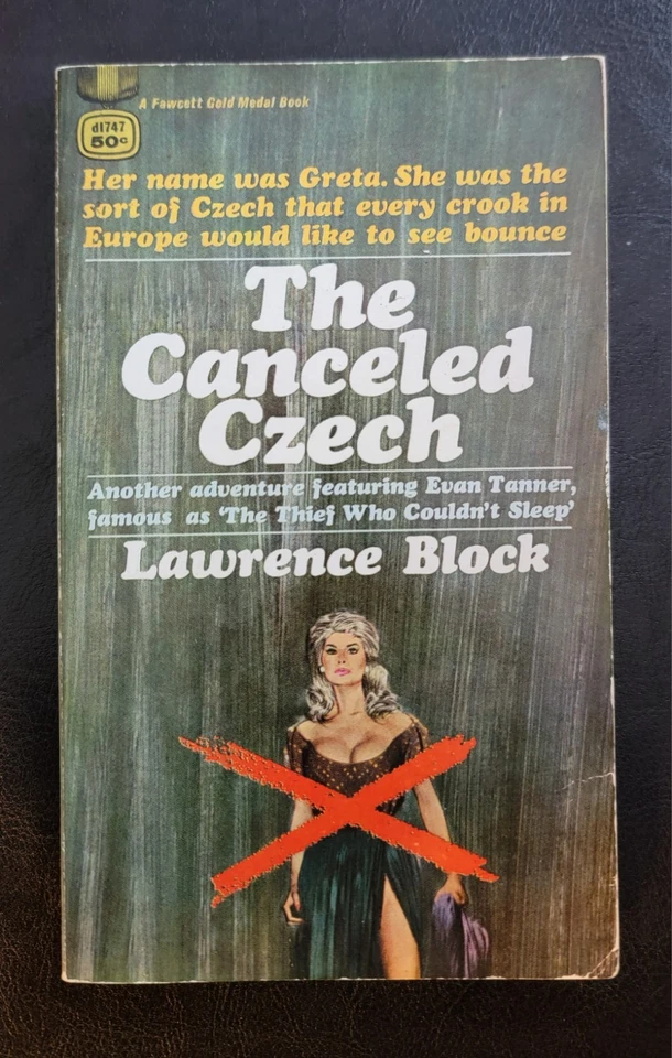 The Canceled Czech Lawrence Block Gold Medal d1747 1st Ed. 1966 GGA Nice - Image 1 of 4