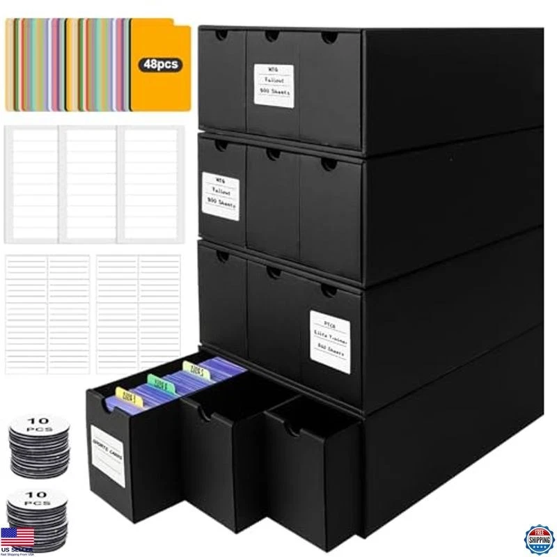 Toploader Storage Box for 3" x 4" 35pt Rigid Card,Holds 1300+ Toploaders,Trading - Image 1 of 4