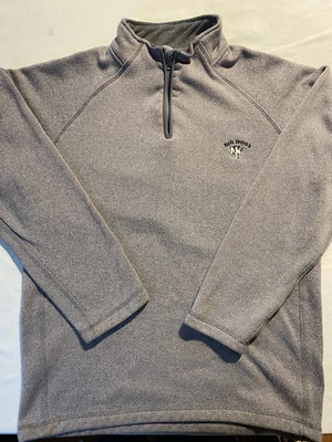 Big Dogs Vintage 90’s 1/4 Zip Fleece Lines Pullover Men’s Size L Gray Golf - Image 1 of 4