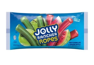 🟢 New Exclusive Jolly Rancher Watermelon & Green Apple Chewy Candy Ropes 10oz - Picture 1 of 2