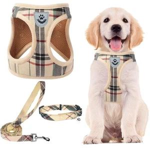 Adjustable Dog Harness Collar and Leash Set Step in No Pull Pet Harness for S... - Picture 1 of 8
