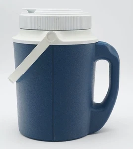 Vintage GOTT 1522 Half Gallon Insulated Water Jug Cooler - Blue/White - Picture 1 of 9