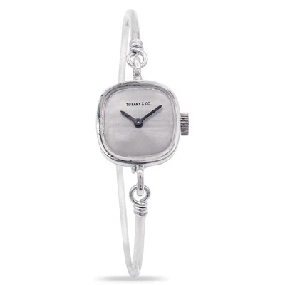 Tiffany & Co. Sterling Silver Blancpain Movement Women's Bangle Watch - Image 1 of 4