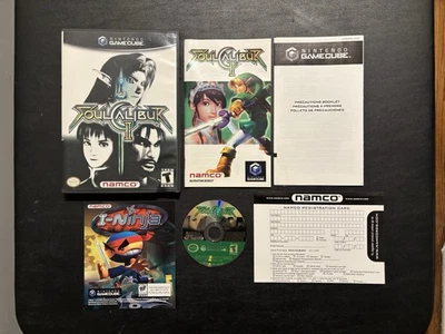 Soul Calibur II Nintendo GameCube Etiqueta Negra Tarjeta Reg Probada Completa CIB Funciona Foto 1 de 4