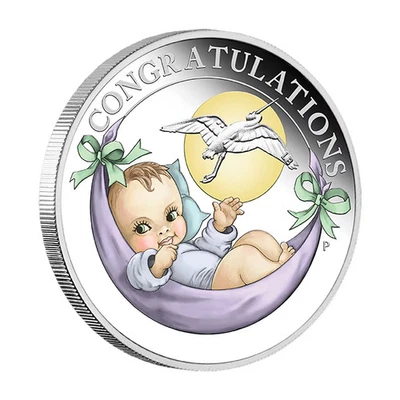 2021 Australia Newborn Baby Gift 1/2 oz Silver Proof - Image 1 of 4