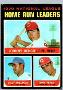 1971 Topps # 66 NL Hr Leaders JOHNNY BENCH - Picture 1 of 2