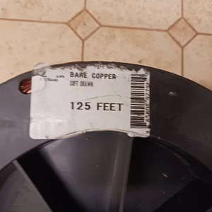 2 AWG Soft Drawn 7 Strands of Stranded Bare Copper Conductor Ground Wire (125') - Picture 1 of 3