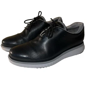 COLE HAAN 2 ZEROGRAND WING LASER BLACK LEATHER MENS SIZE 11 M C33365 - Picture 1 of 11