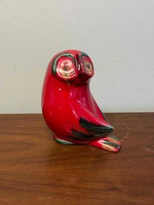 Vintage J. W. Co NY Ceramic Drip Glazed Bird Figurine - Italy - Picture 1 of 10