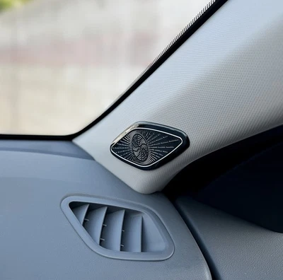 2Pcs Tuning A-Pillar Horn Speaker Cover Trim Decoration For KIA K4 2024-2026 - Image 1 of 3