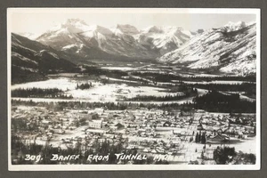 Banff, Alb. postal ?1915, sin usar túnel vista montaña armon foto real [626 - Imagen 1 de 1