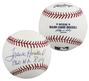 Senators Frank Howard "1960 NL ROY" Authentic Signed OML Baseball BAS #BV01136 - Picture 1 of 7