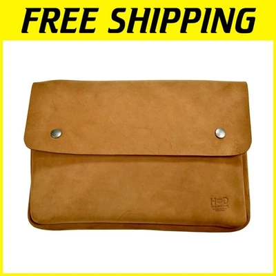 Handcrafted Leather Envelope Portfolio - Image 1 of 4
