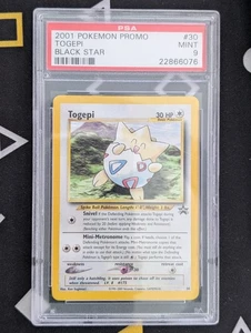 2001 TOGEPI BLACK STAR PROMO PSA 9 MINT #30 POKEMON CARD GAME TCG WOTC - Bild 1 von 2