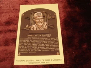 Postal ORIOLES del Salón de la Fama de Jim Palmer Hof - Imagen 1 de 1