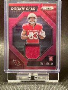 2024 Panini Prizm - Rookie Gear Trey Benson #RG-TBN Pink Prizm (MEM, RC) - Picture 1 of 2
