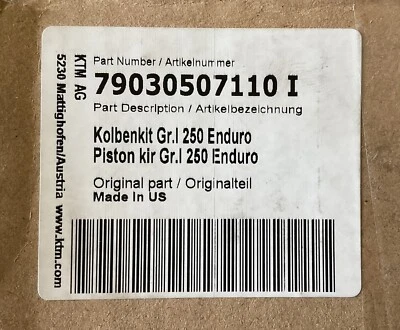 Kit de pistón KTM Husqvarna Gr I 250 #79030507110 I Foto 1 de 4