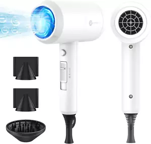 Professional Ionic Salon Hair Dryer, Powerful 1800W Fast Dry Low Noise Blow Dry - Picture 1 of 12