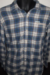 Scotch and Soda Men Bahamas Cotton Flannel Plaid Long Sleeve Shirt Size Mens L - Picture 1 of 4