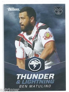 2015 NRL Traders Thunder & Lightning (TL 29 / 32 ) Ben MATULINO Warriors - Picture 1 of 1