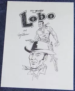 LOBO ORIGINAL ARTWORK~UNPUBLISHED~SIGNED TONY TALLARICO~COA~1ST BLACK HERO COMIC - Picture 1 of 3