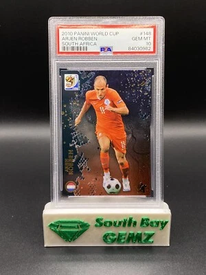 2010 Panini World Cup South Africa ARJEN ROBBEN Netherlands #148 PSA GEM MT 10 - Image 1 of 2