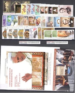 2013 Vatican, Complete Vintage 36 Values + 3 BF + 1 Booklet, MNH** - Picture 1 of 1