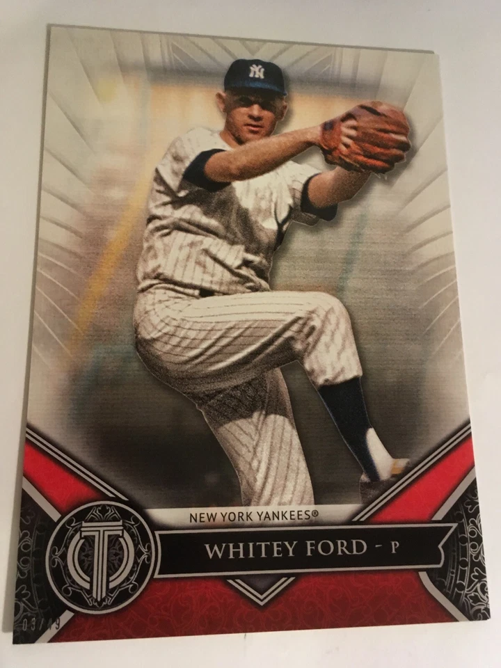 2017 Topps Tribute Jumbo 5x7 Whitey Ford Yankees 3 #'d 11/49 - Image 1 of 1