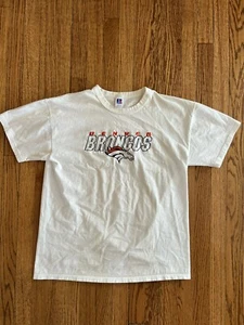 Denver Broncos Short Sleeve Size L Russell Athletics - Picture 1 of 4