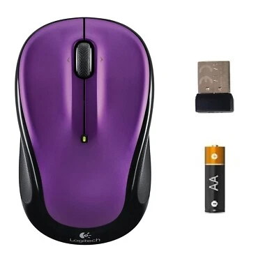 Logitech M325 Wireless Mouse for Web Scrolling PC / MAC / Laptop Purple / Violet - Image 1 of 2
