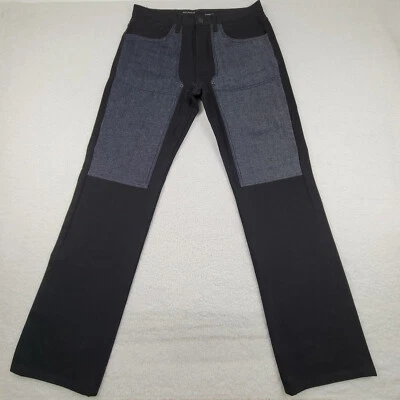 Rocawear Double Thigh Straight Leg Jeans Mens 34 Measures 34 x 33 Black NWOT - Image 1 of 4