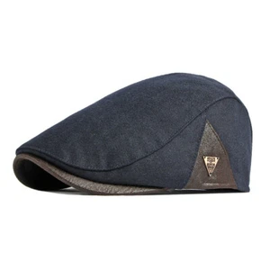 Beret Hat Men Retro Newsboy Ivy Flat Cap Duckbill Hat Gatsby Driving Cabbie Cap - Picture 1 of 16
