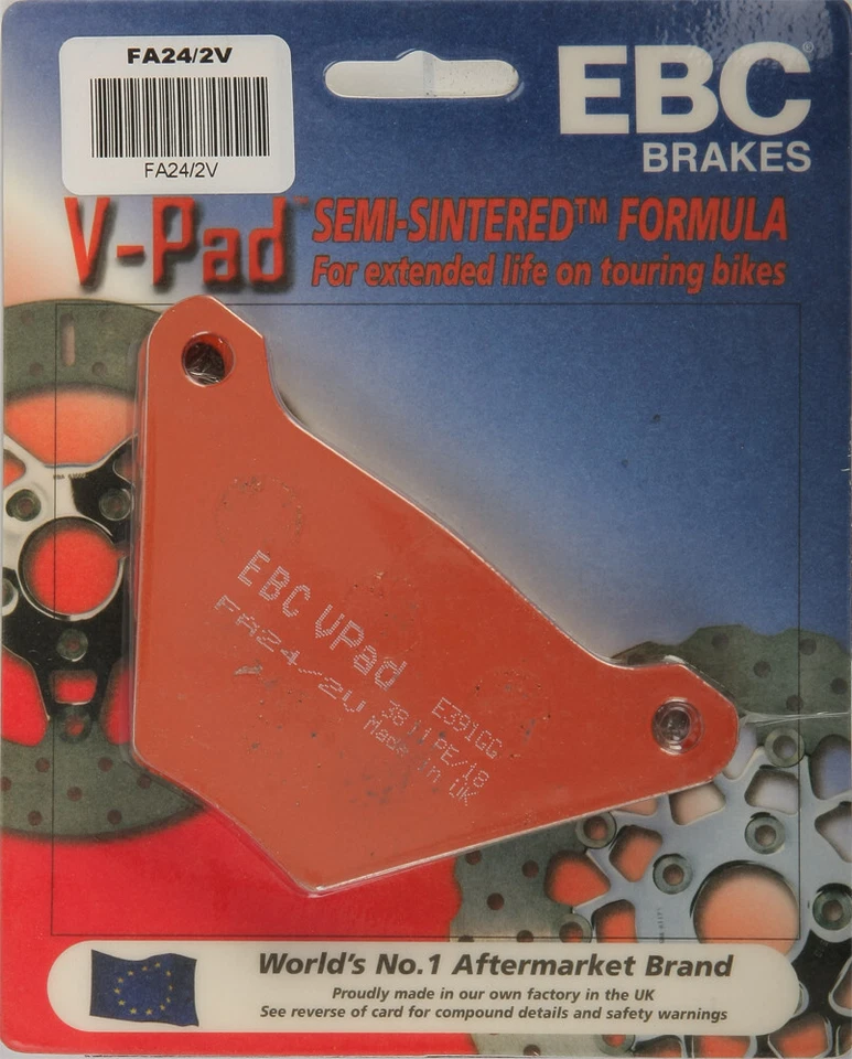 EBC 1982-1983 FXRS Low Glide Harley Davidson BRAKE PADS FA24/2V V-SERIES FA24/2V - Image 1 of 1