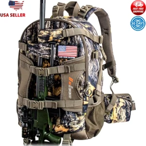Durable Waterproof Camo Hunting Backpack for Men Large Capacity Hunting Packs - Picture 1 of 8