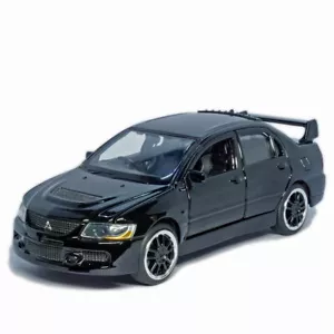 1/32 Mitsubishi Lancer Evo 9 Model Car Diecast Vehicle Collection Gift Black - Picture 1 of 12