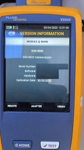 *** Fluke DSX 8000 calibration + INTERNAL DATE will be changed! *** - Bild 1 von 2