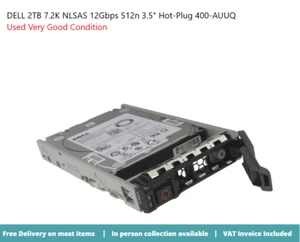 DELL 2TB 7.2K NLSAS 12Gbps 512n 3.5" Hot-Plug 400-AUUQ - Picture 1 of 2