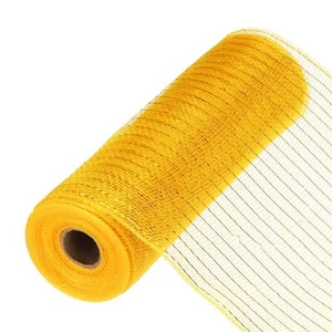 10 Inch Glitter Poly Burlap Mesh for Wreath Decorative Mesh Fabric Ribbon 10 ... - Picture 1 of 7